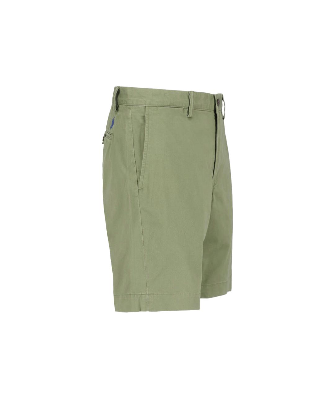 POLO RALPH LAUREN Зеленые хлопковые шорты, фото 3