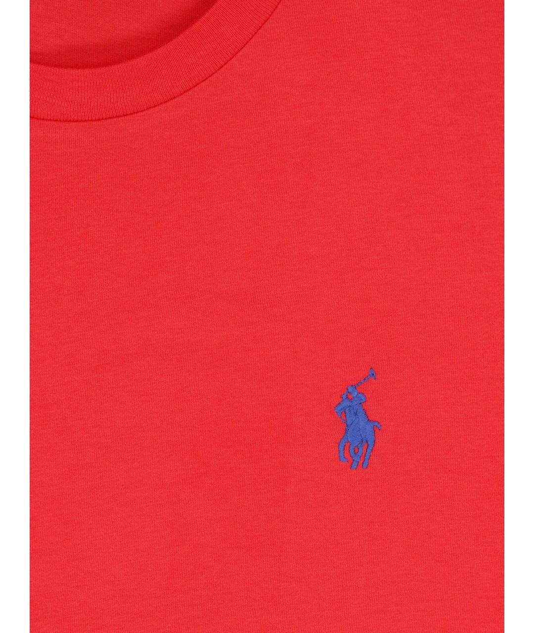 POLO RALPH LAUREN Красная хлопковая футболка, фото 3