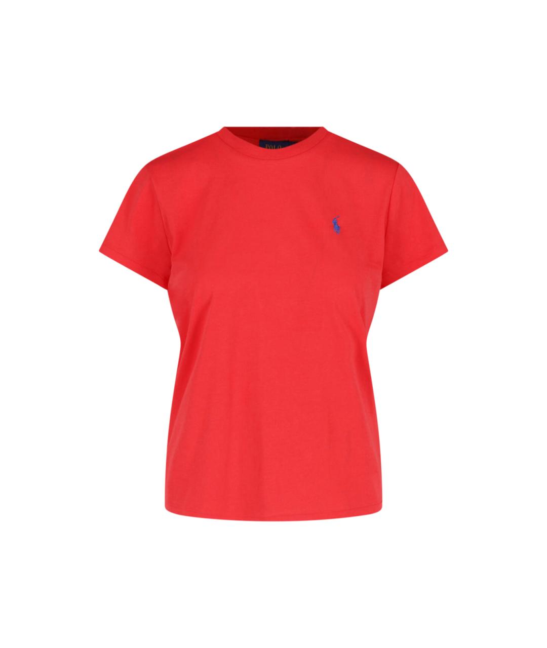 POLO RALPH LAUREN Красная хлопковая футболка, фото 1