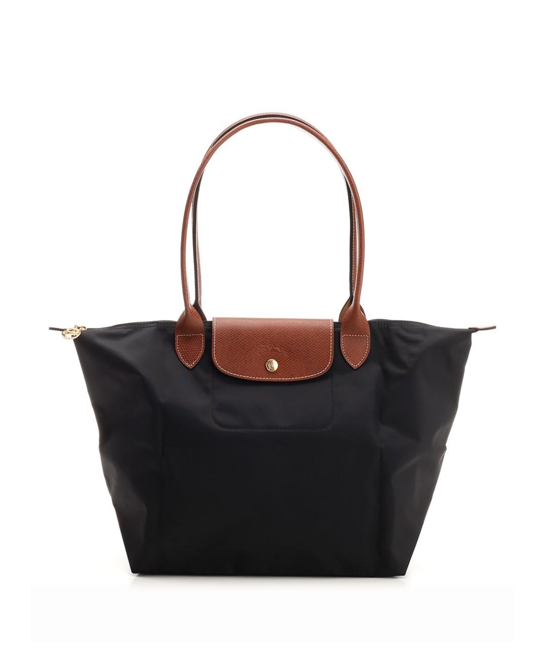 LONGCHAMP Черная тканевая сумка через плечо, фото 1
