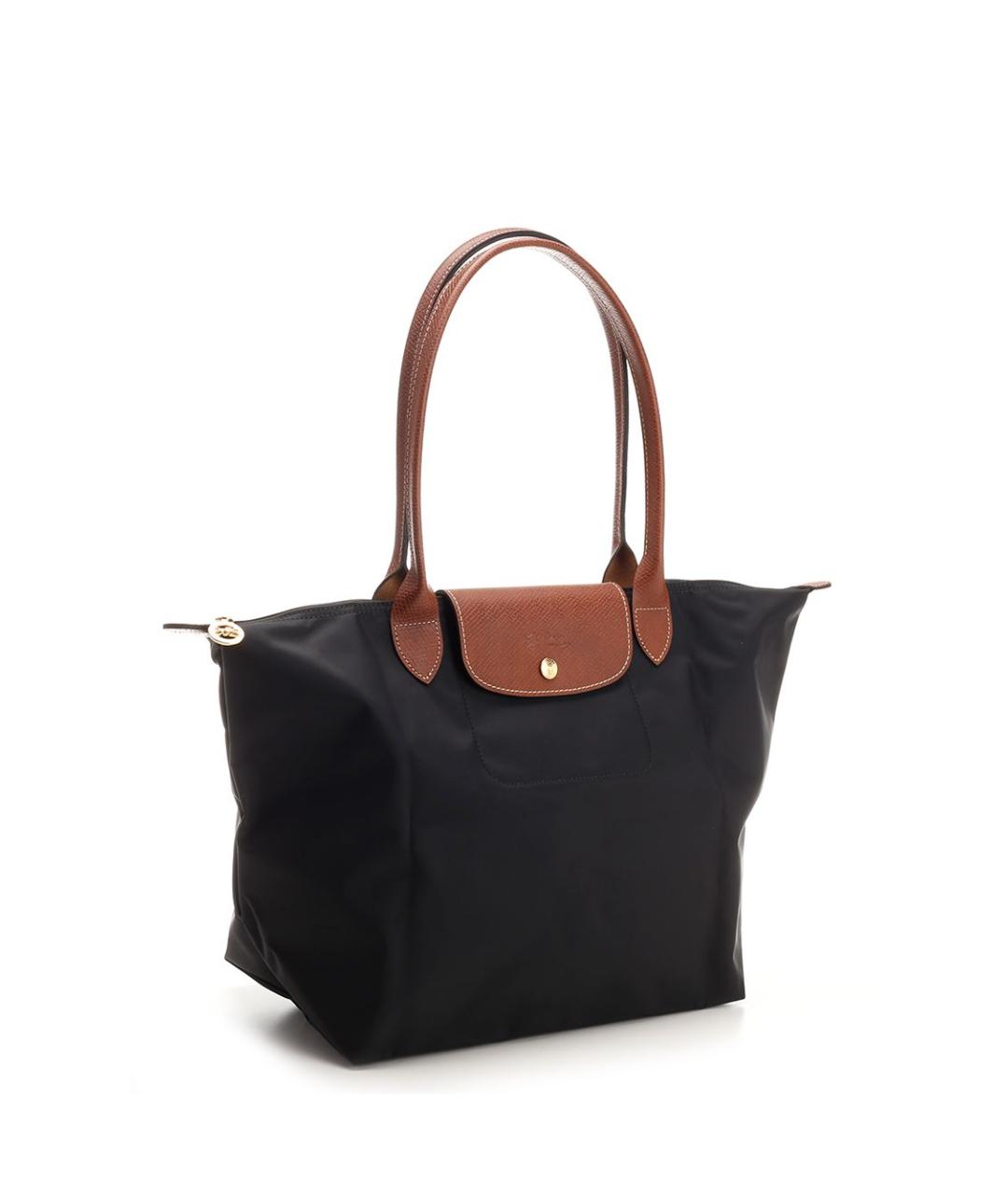 LONGCHAMP Черная тканевая сумка через плечо, фото 2