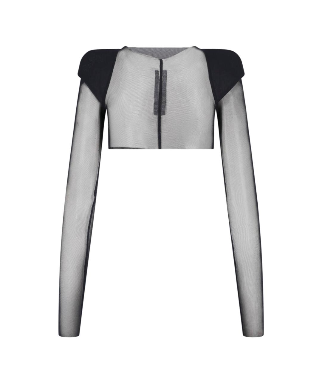 RICK OWENS Черная полиамидовая майка, фото 2