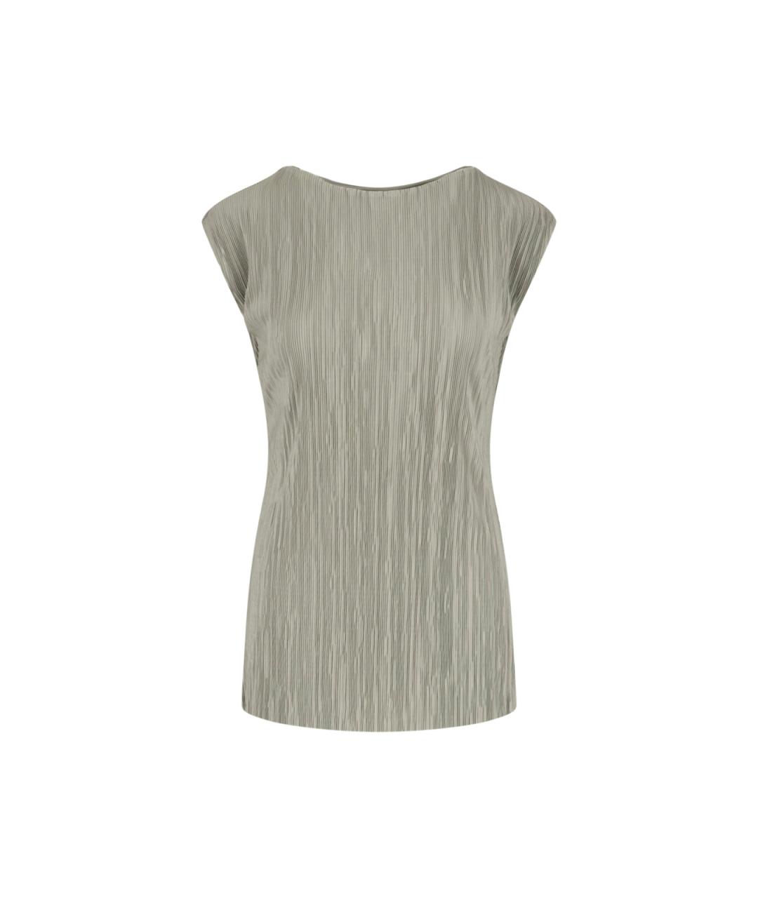 CALVIN KLEIN Зеленая полиэстеровая майка, фото 1