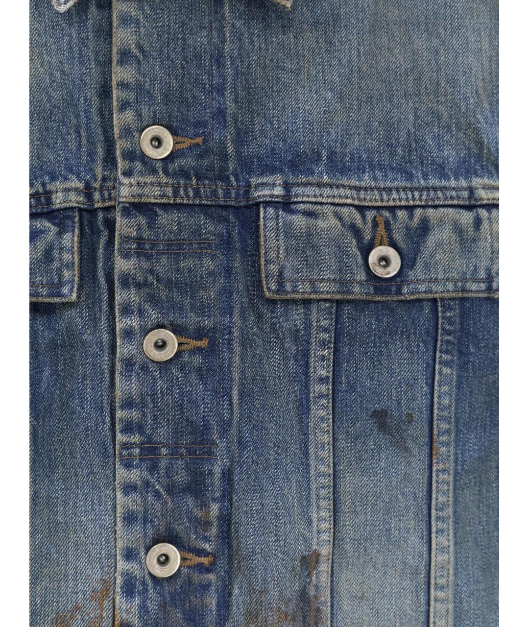 RICK OWENS DRKSHDW Синий хлопковый жилет, фото 3