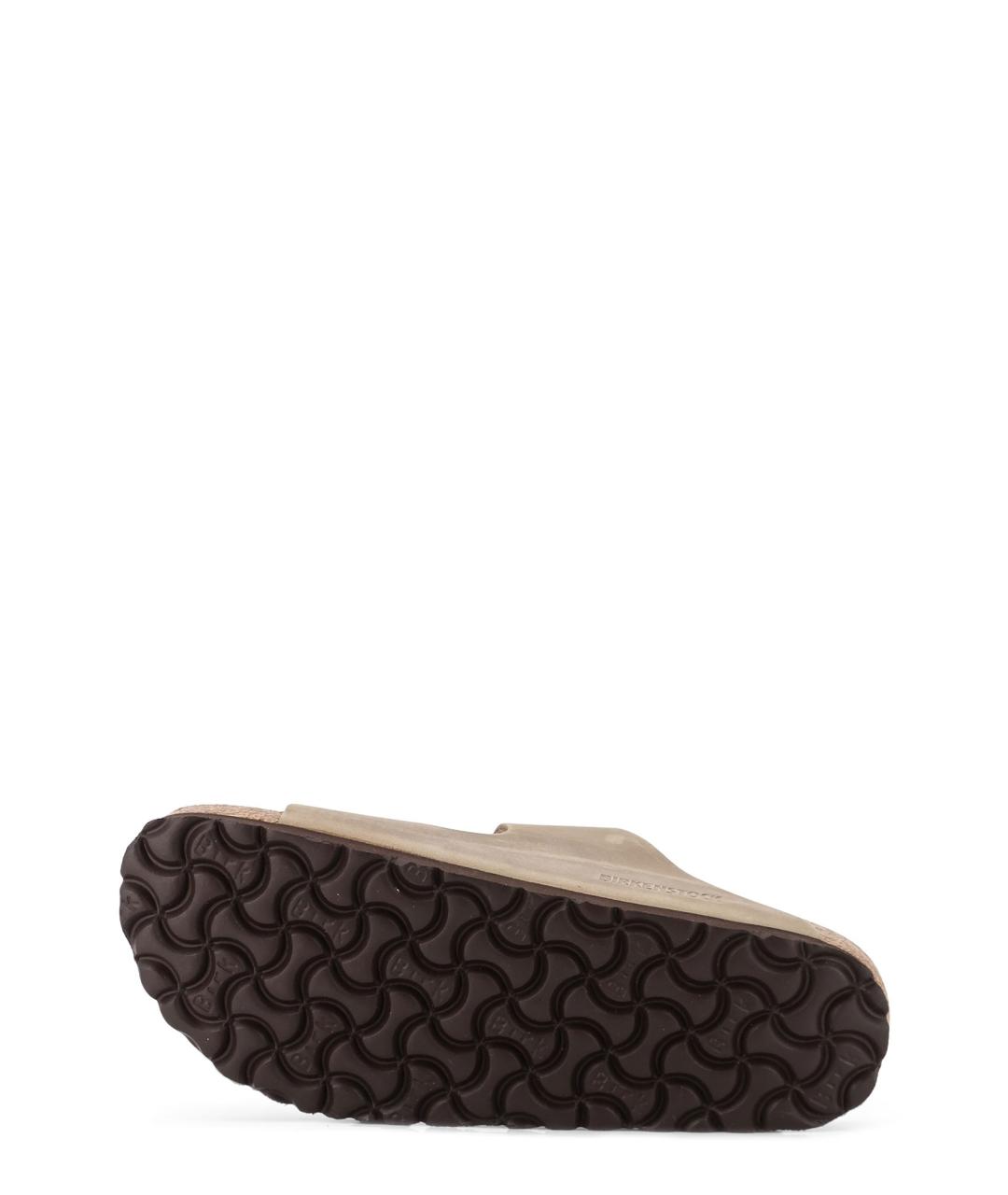 BIRKENSTOCK Коричневые замшевые сандалии, фото 4