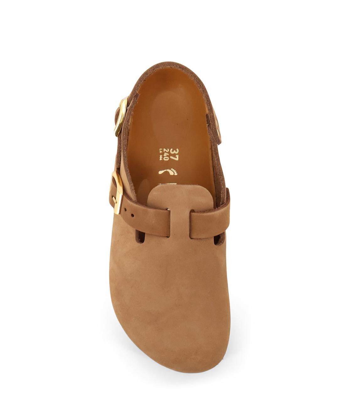 BIRKENSTOCK Коричневые замшевые сабо, фото 5