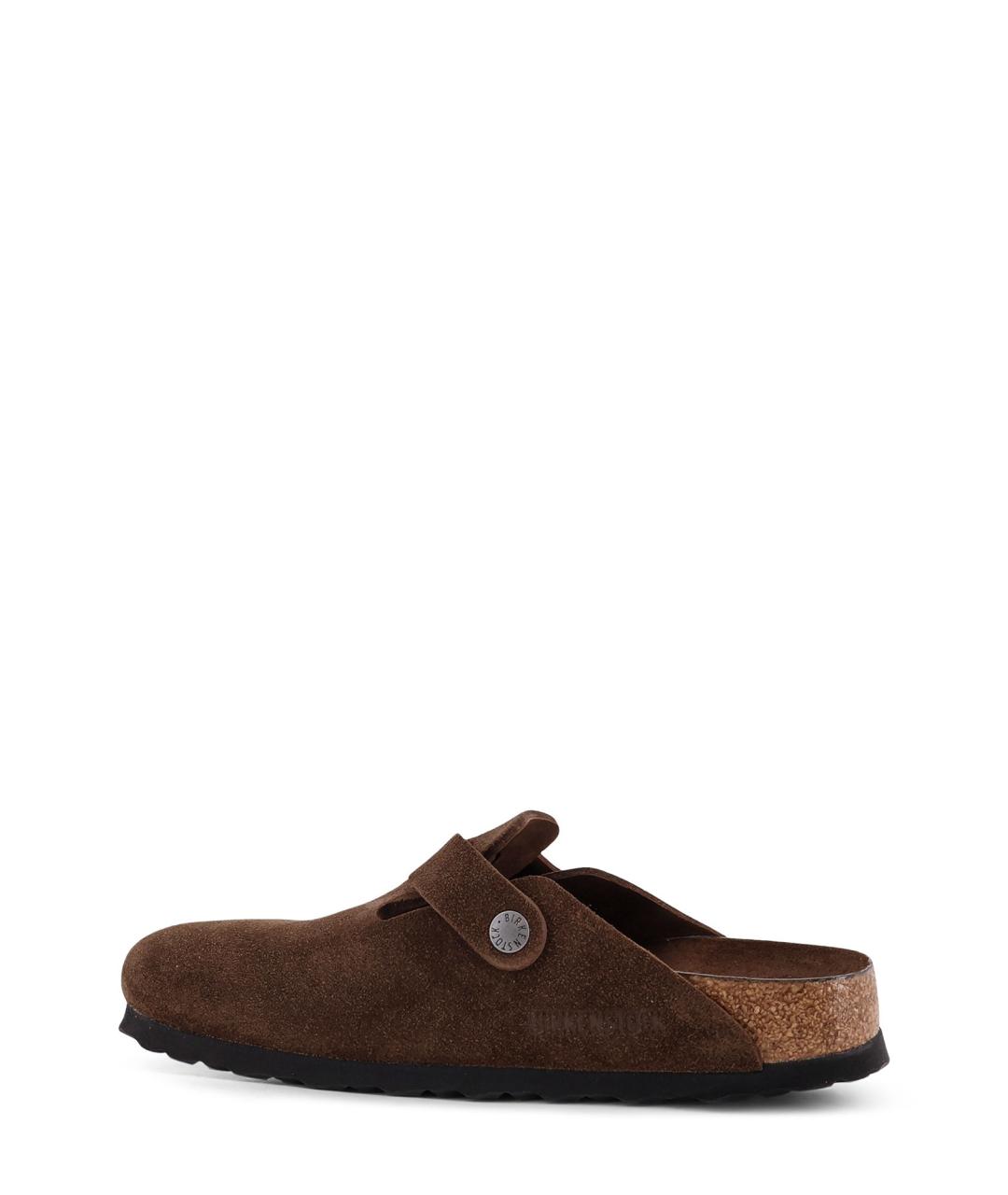 BIRKENSTOCK Коричневые замшевые мюли, фото 3