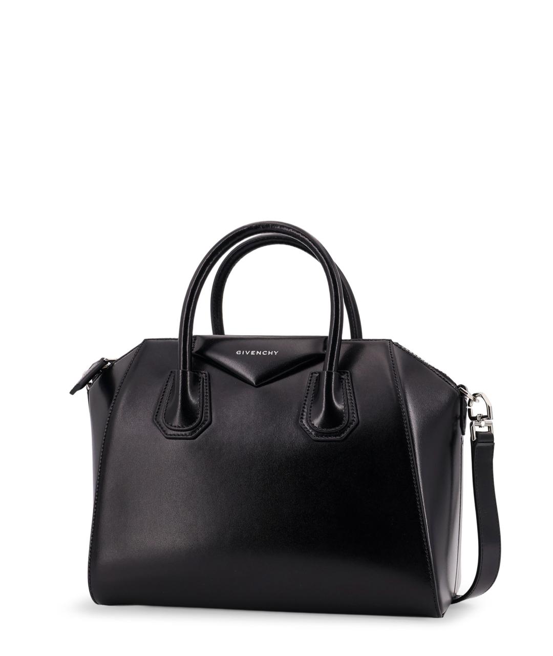 GIVENCHY Черная кожаная сумка тоут, фото 3