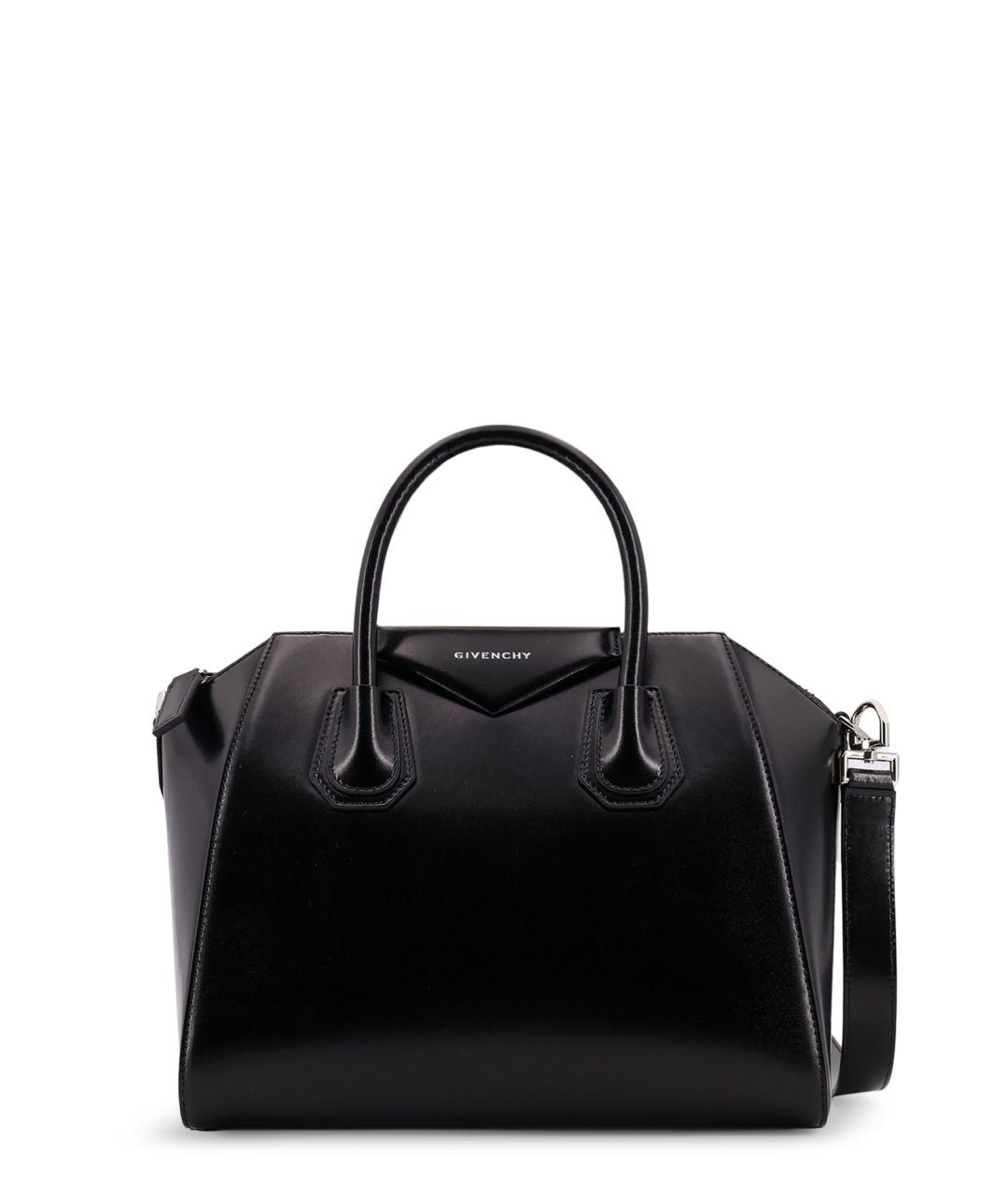 GIVENCHY Черная кожаная сумка тоут, фото 1