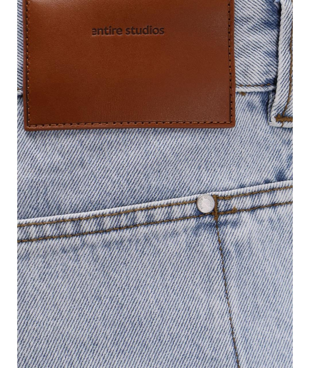 entire studios Синие хлопковые прямые джинсы, фото 3