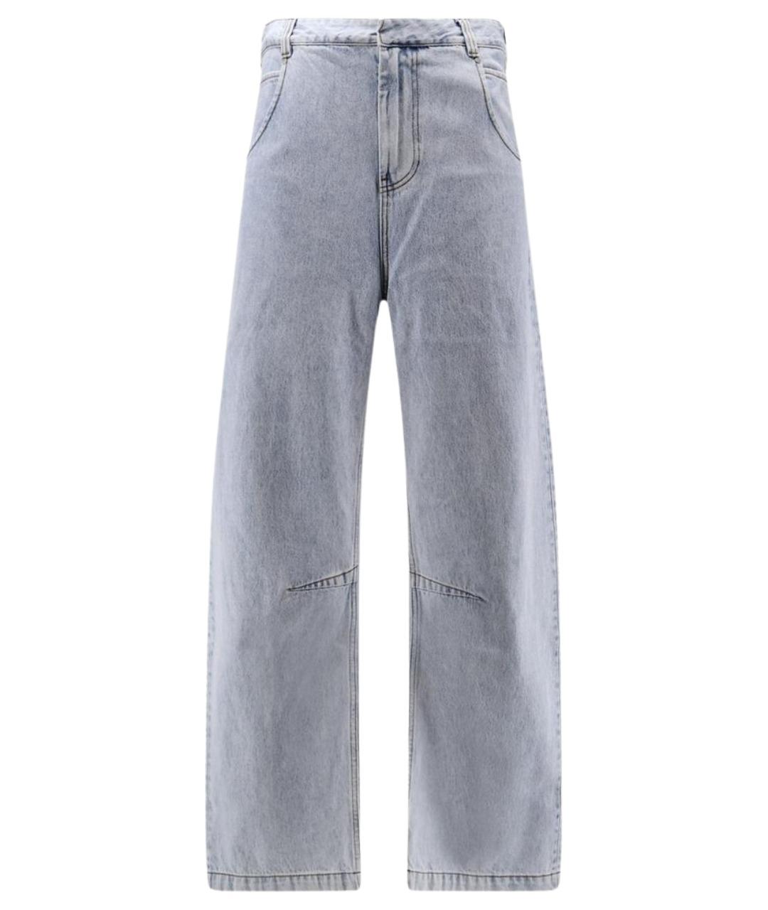 entire studios Синие хлопковые прямые джинсы, фото 1