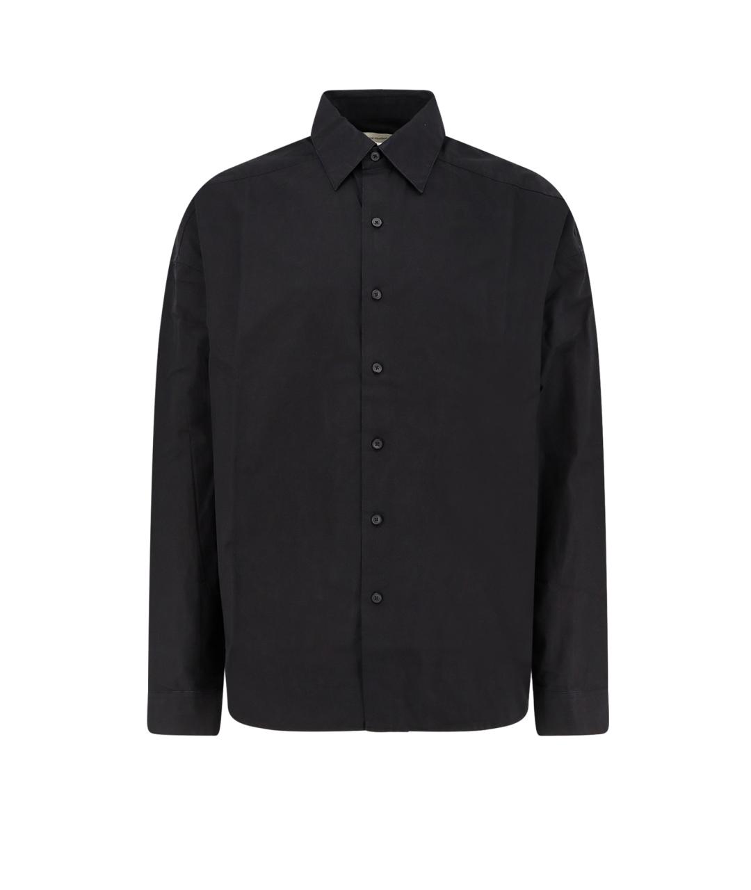 entire studios Черная хлопковая классическая рубашка, фото 1