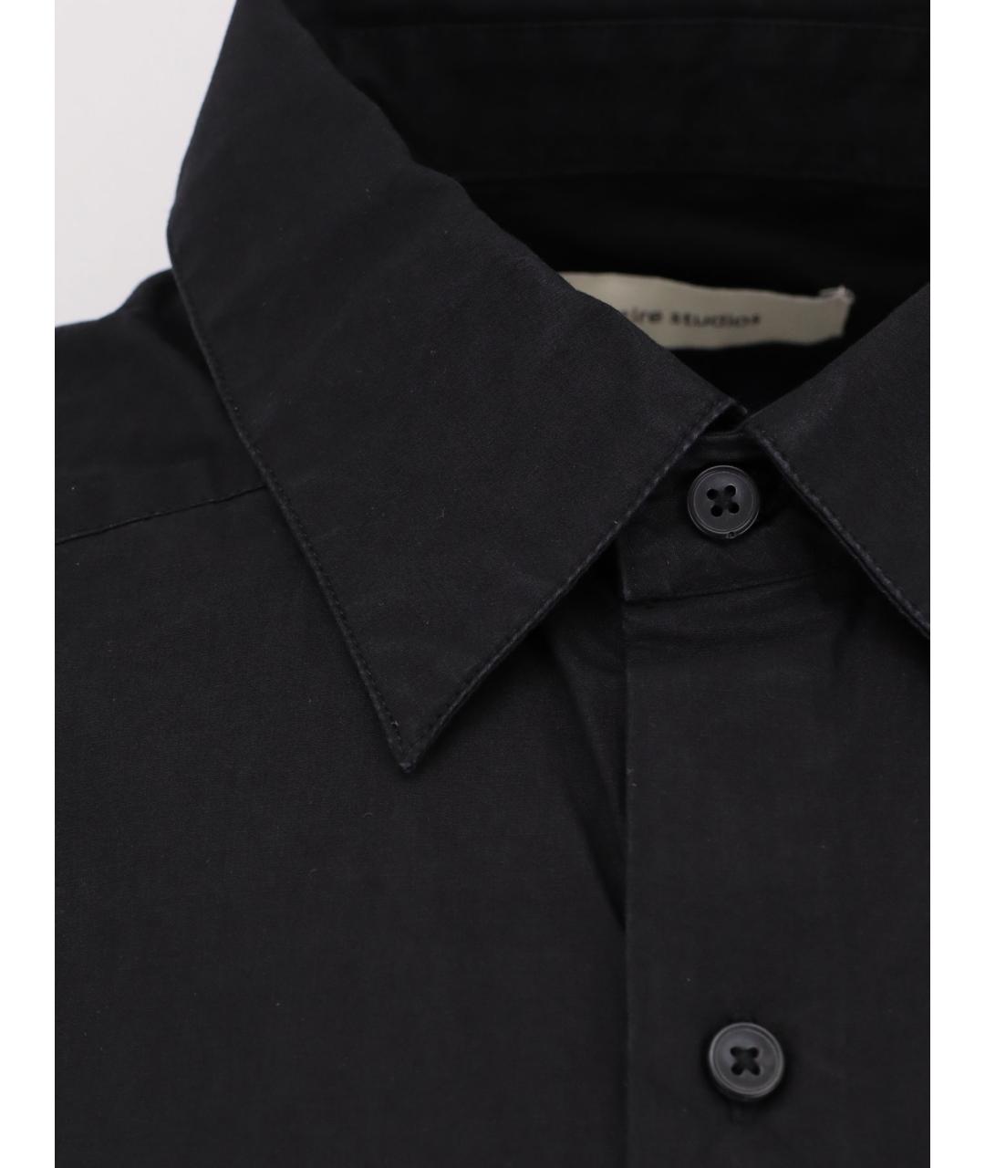 entire studios Черная хлопковая классическая рубашка, фото 3