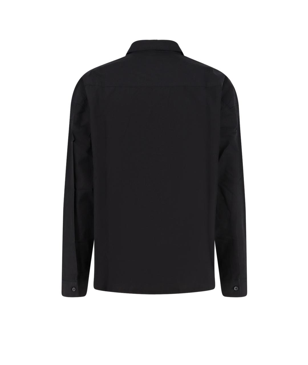 entire studios Черная хлопковая классическая рубашка, фото 2