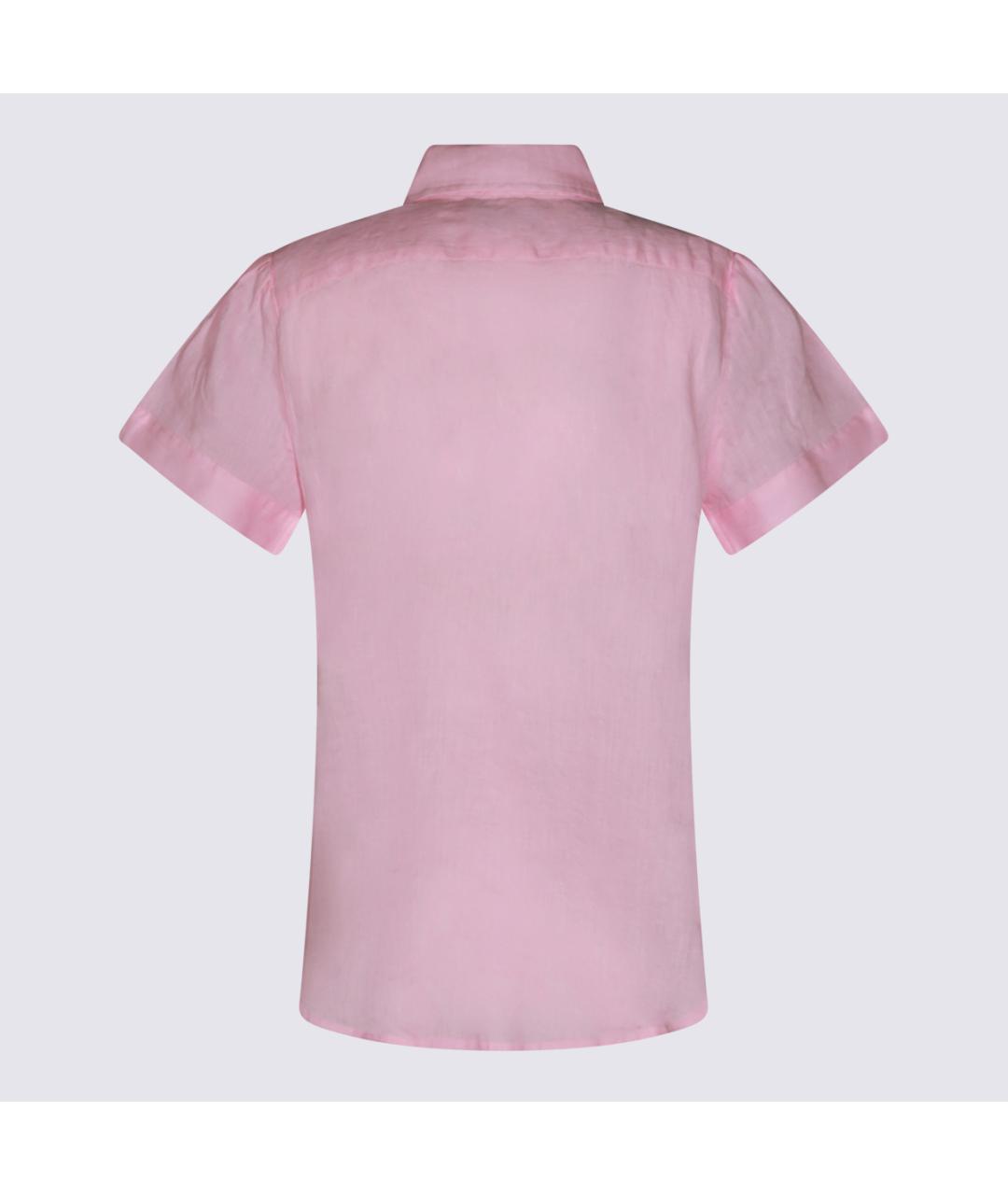 POLO RALPH LAUREN Розовая льняная рубашка, фото 2