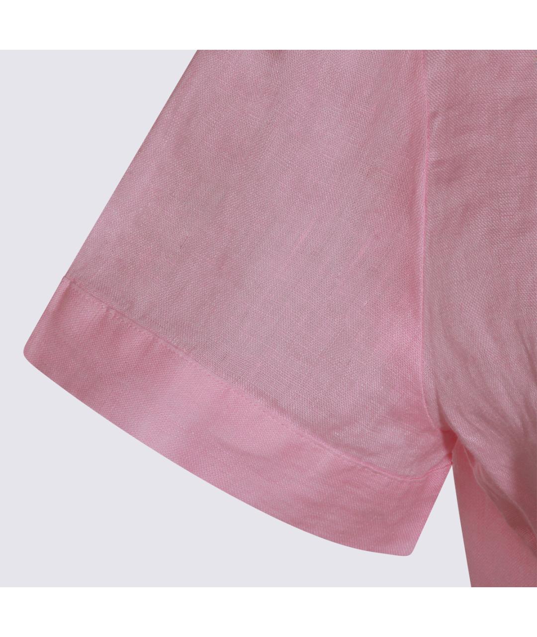 POLO RALPH LAUREN Розовая льняная рубашка, фото 4