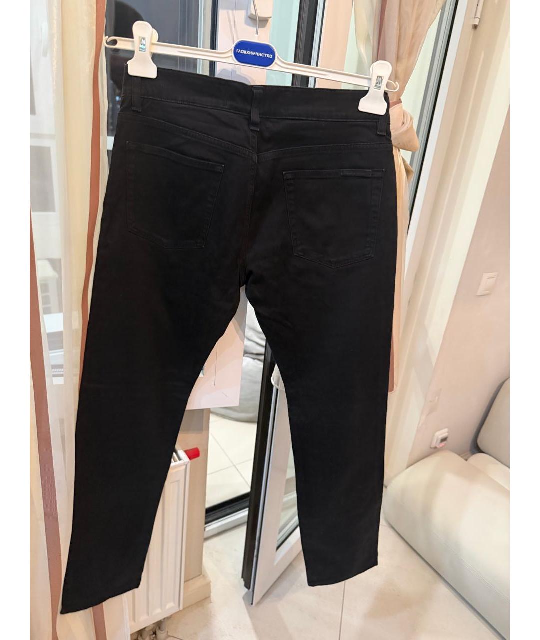 DOLCE&GABBANA Черные хлопко-эластановые джинсы скинни, фото 4