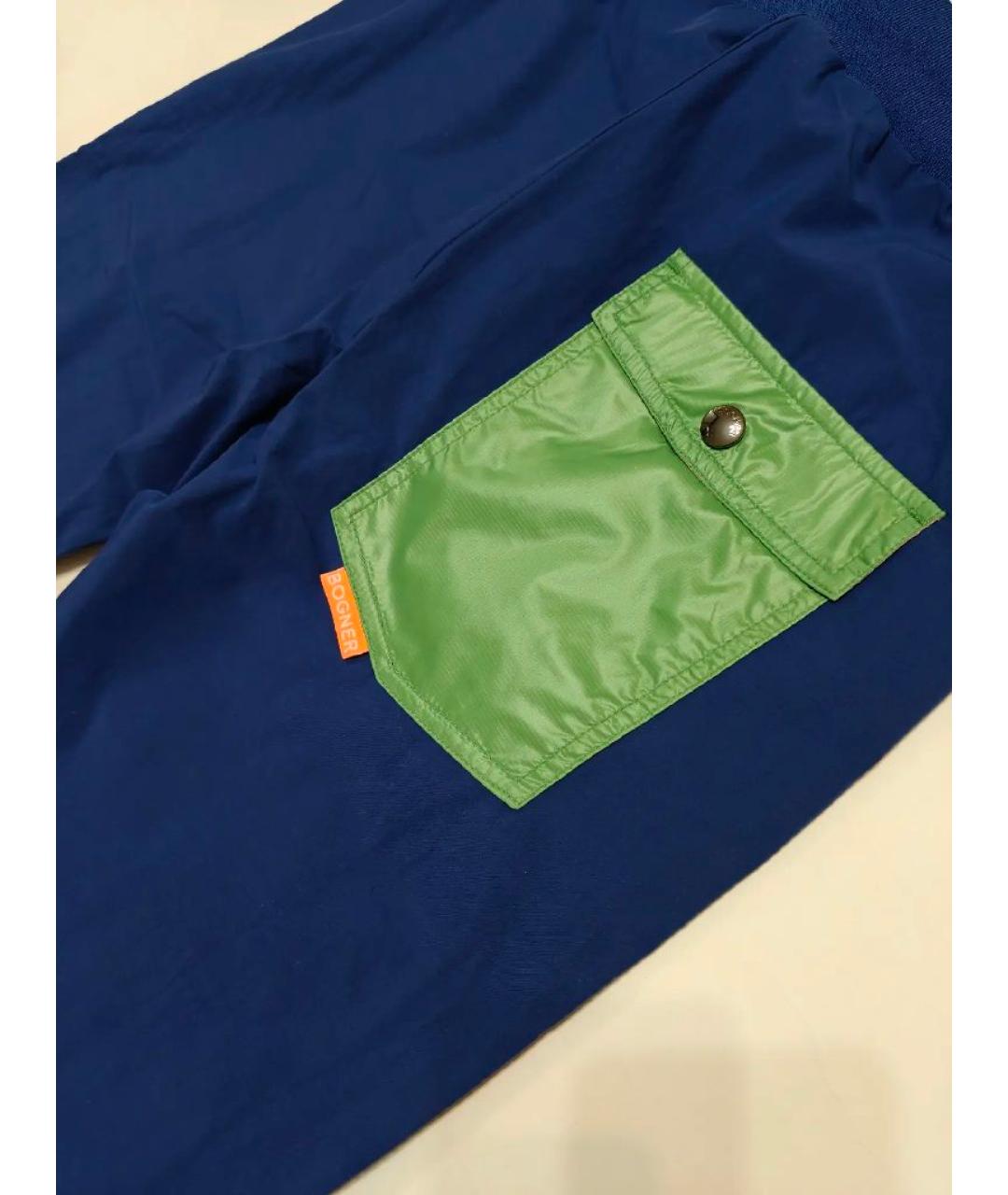 BOGNER Синие хлопковые брюки и шорты, фото 6
