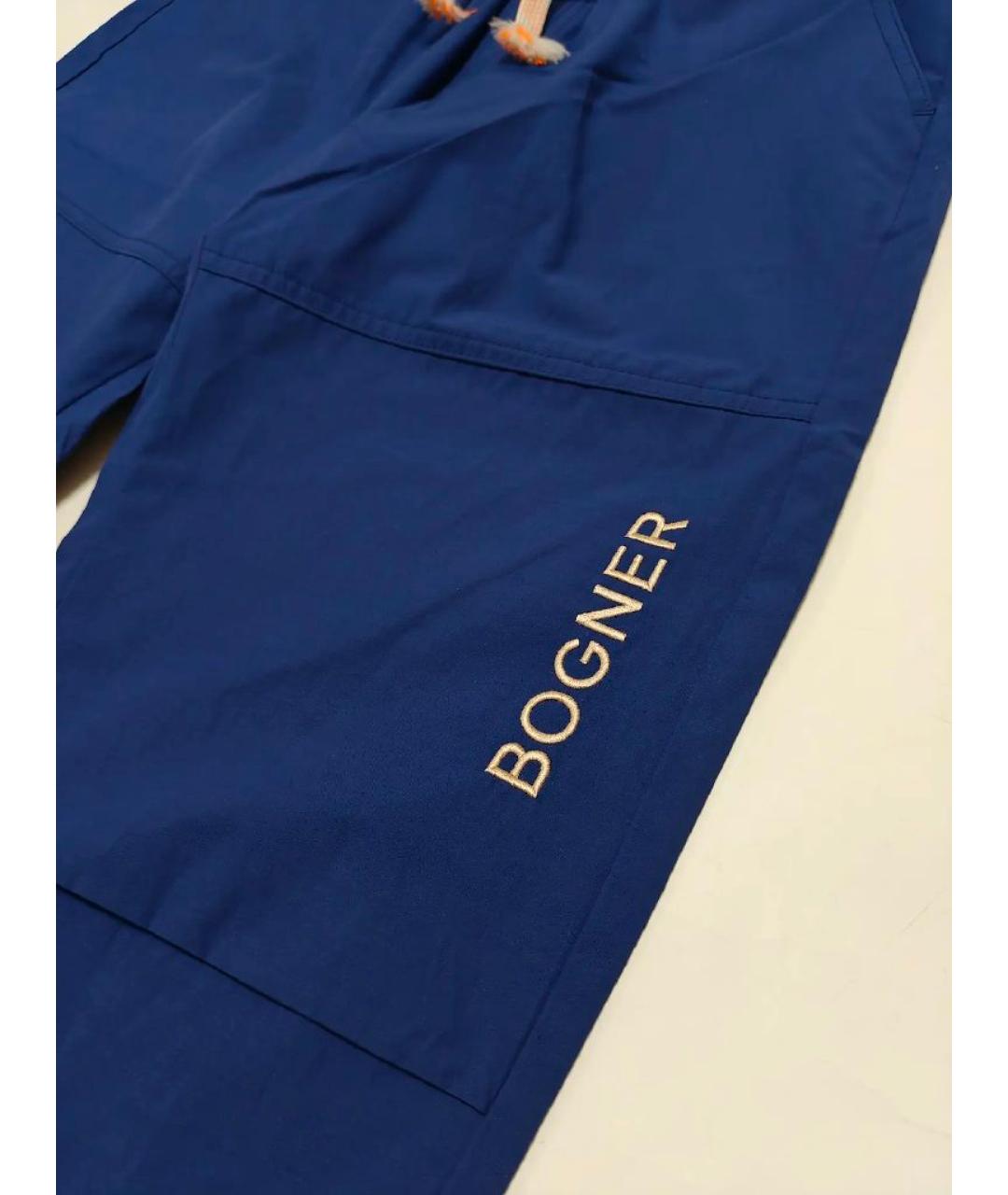 BOGNER Синие хлопковые брюки и шорты, фото 3