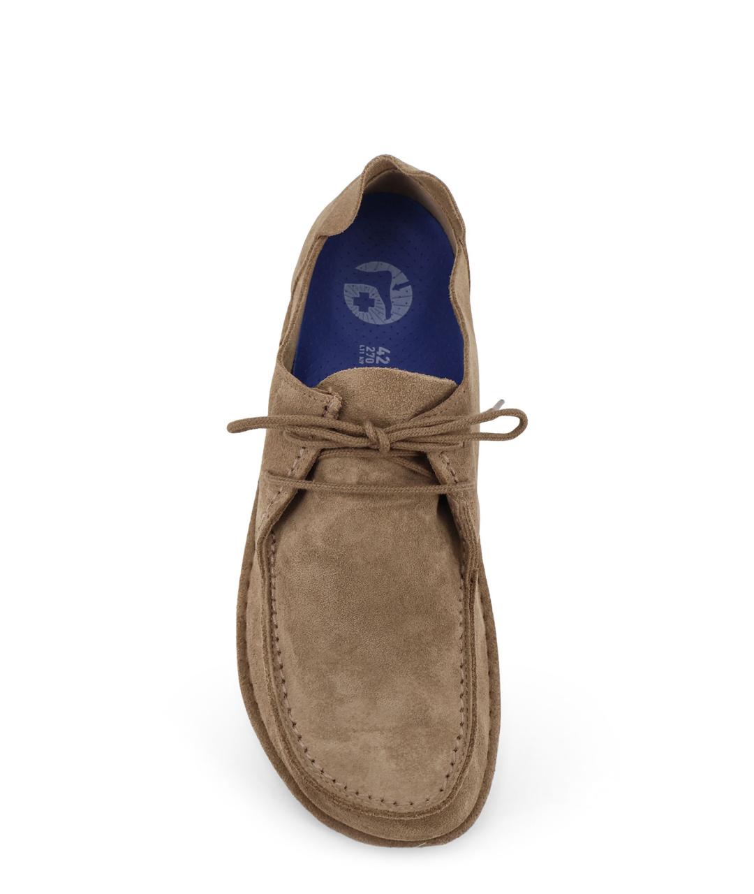 BIRKENSTOCK Коричневые замшевые низкие ботинки, фото 5