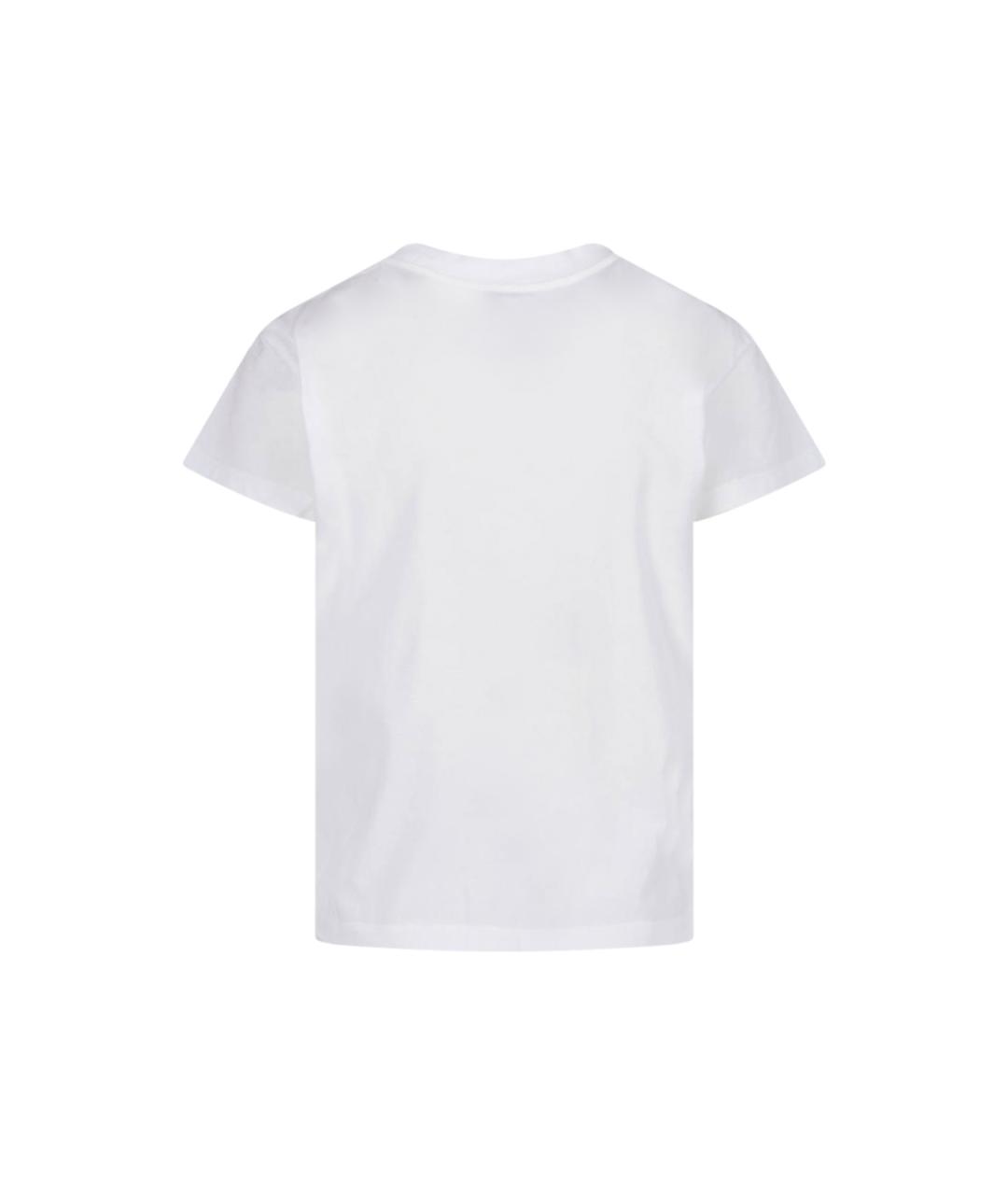 MM6 MAISON MARGIELA Белая хлопковая футболка, фото 2