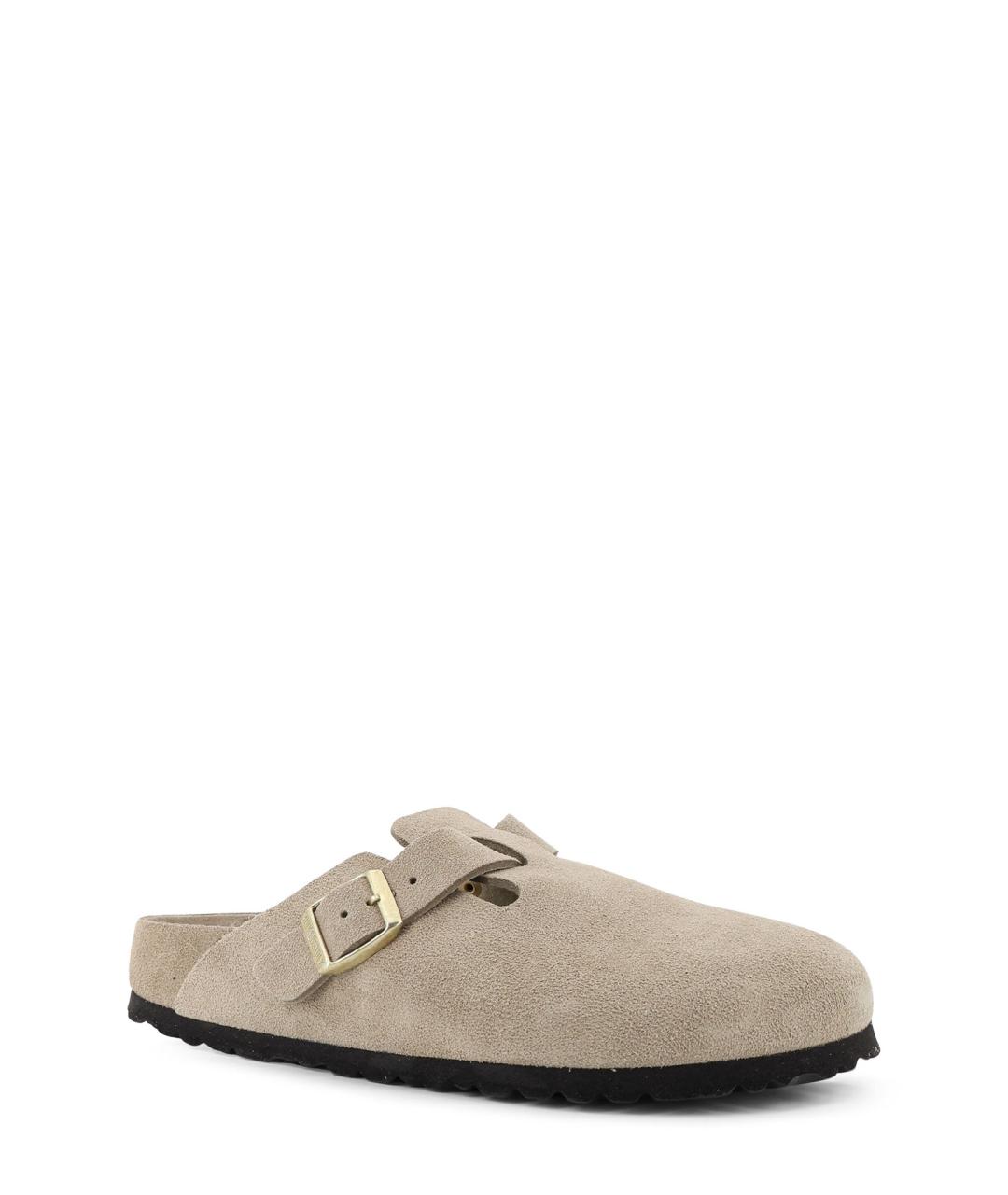 BIRKENSTOCK Бежевые замшевые мюли, фото 2