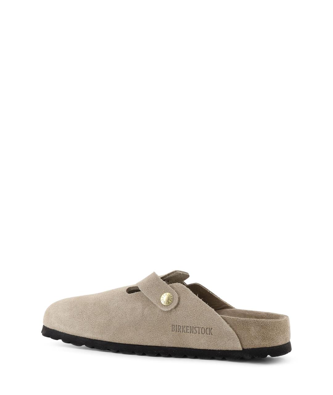 BIRKENSTOCK Бежевые замшевые мюли, фото 3