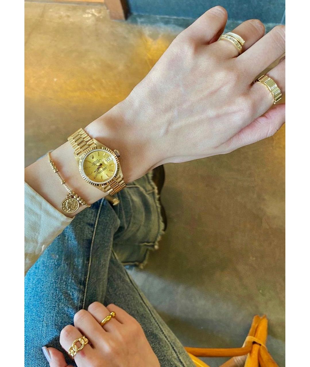 ROLEX Золотые часы из желтого золота, фото 3