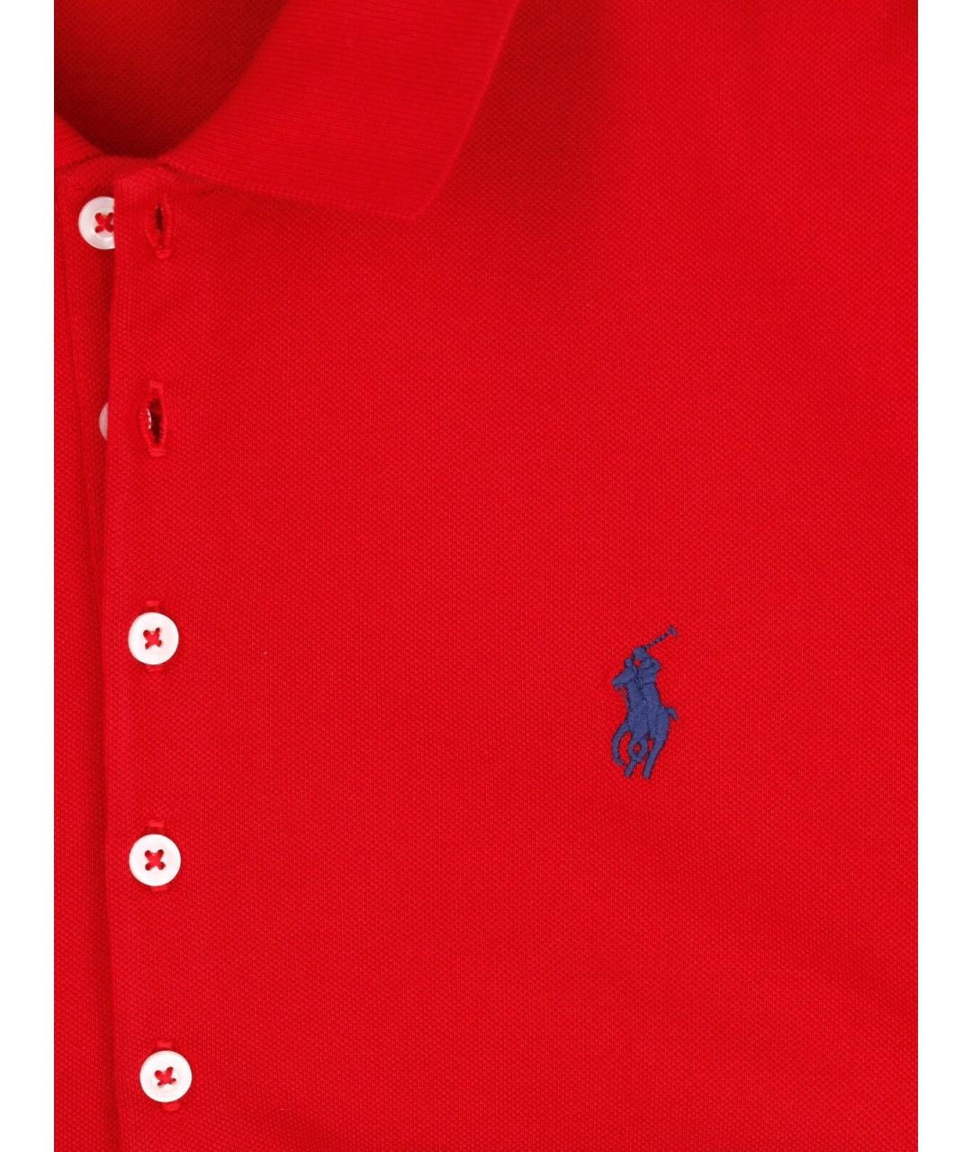 POLO RALPH LAUREN Красная хлопковая футболка, фото 3