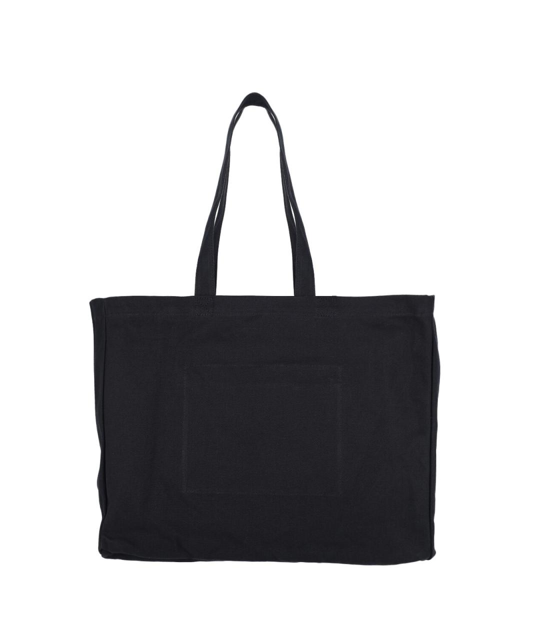 POLO RALPH LAUREN Черная хлопковая сумка тоут, фото 3