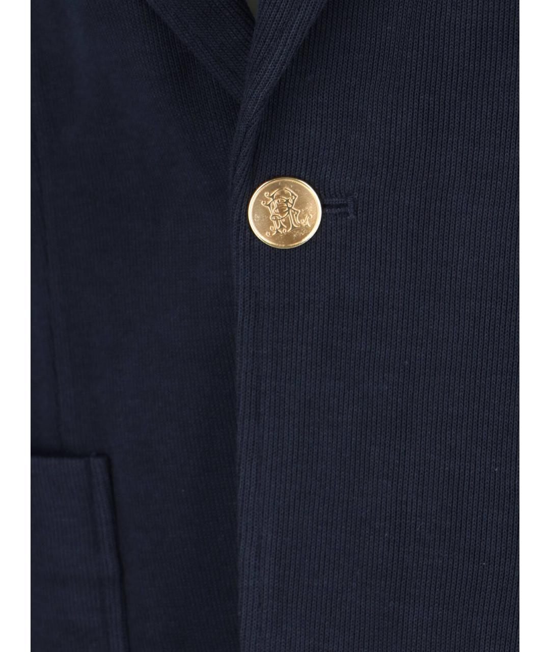 POLO RALPH LAUREN Темно-синий хлопковый жакет/пиджак, фото 4