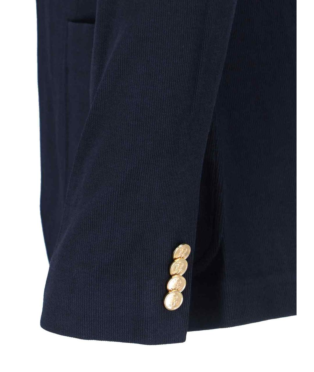 POLO RALPH LAUREN Темно-синий хлопковый жакет/пиджак, фото 3