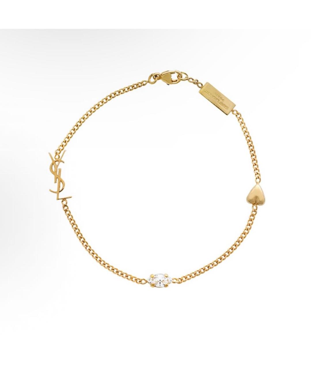 SAINT LAURENT Золотой браслет, фото 4