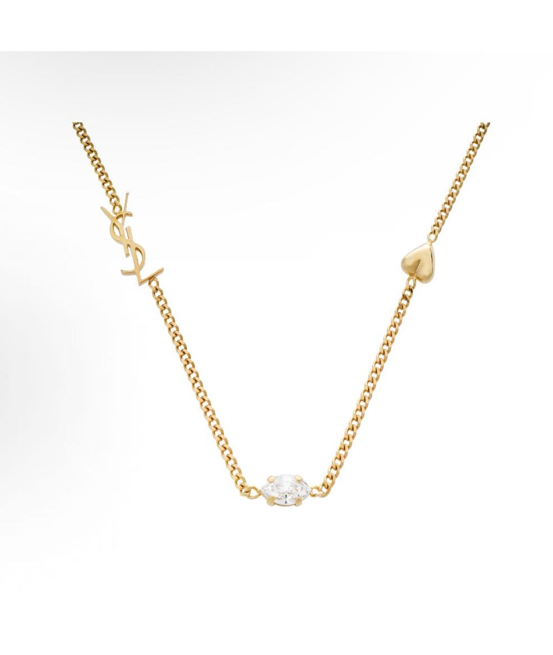 SAINT LAURENT Золотой браслет, фото 2