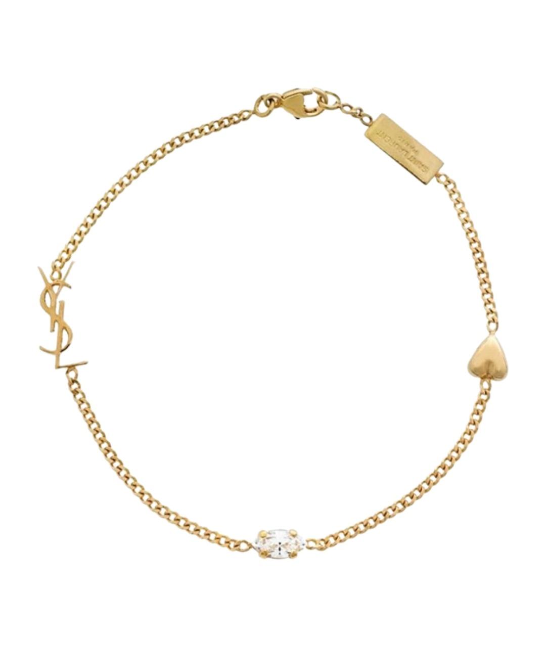SAINT LAURENT Золотой браслет, фото 1