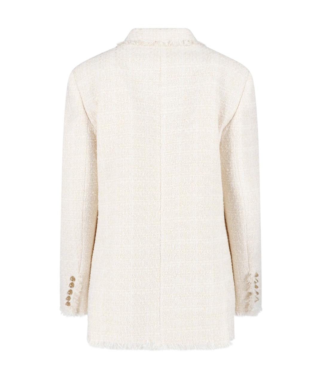 BALMAIN Белый полиэстеровый жакет/пиджак, фото 2