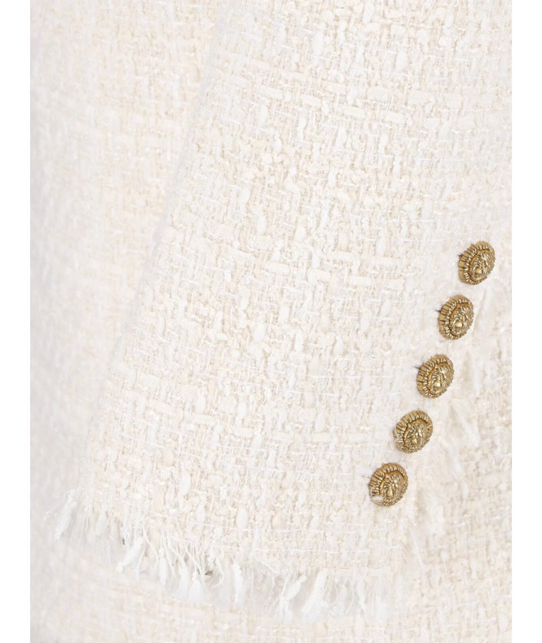 BALMAIN Белый полиэстеровый жакет/пиджак, фото 3