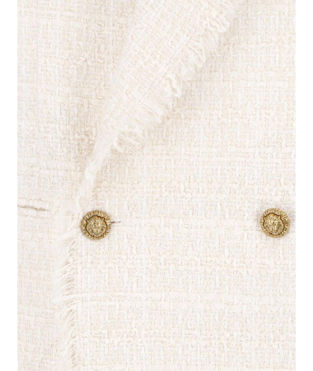 BALMAIN Белый полиэстеровый жакет/пиджак, фото 4