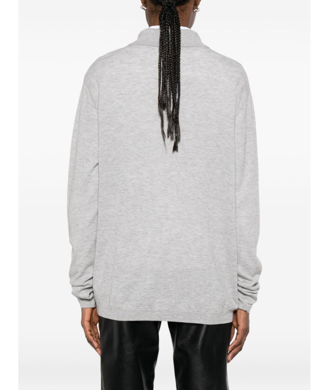 THE FRANKIE SHOP Серый шерстяной джемпер / свитер, фото 3