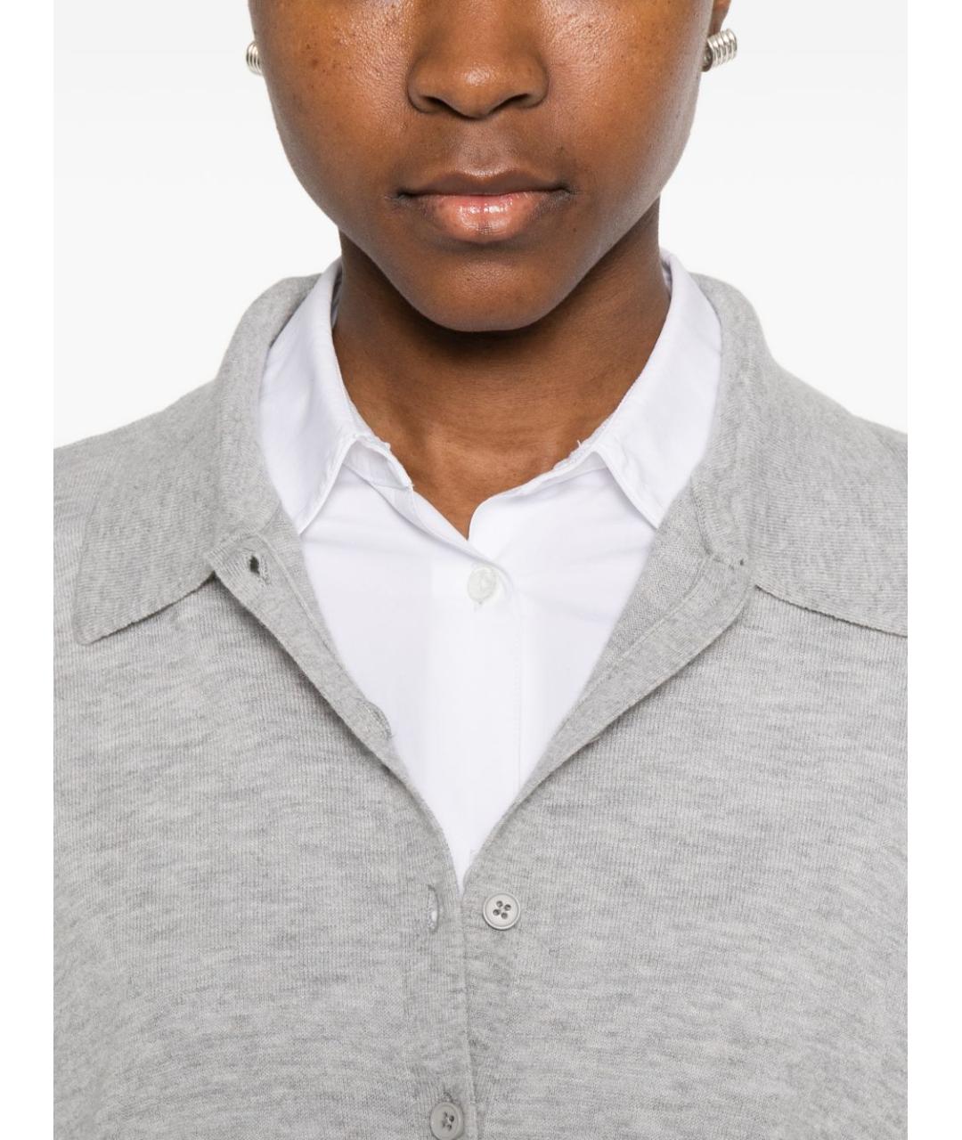 THE FRANKIE SHOP Серый шерстяной джемпер / свитер, фото 2