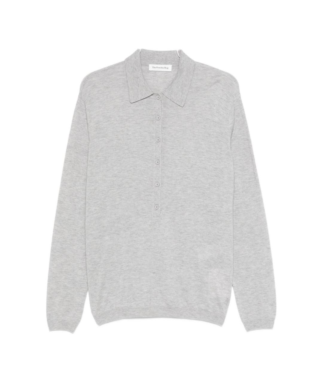 THE FRANKIE SHOP Серый шерстяной джемпер / свитер, фото 1