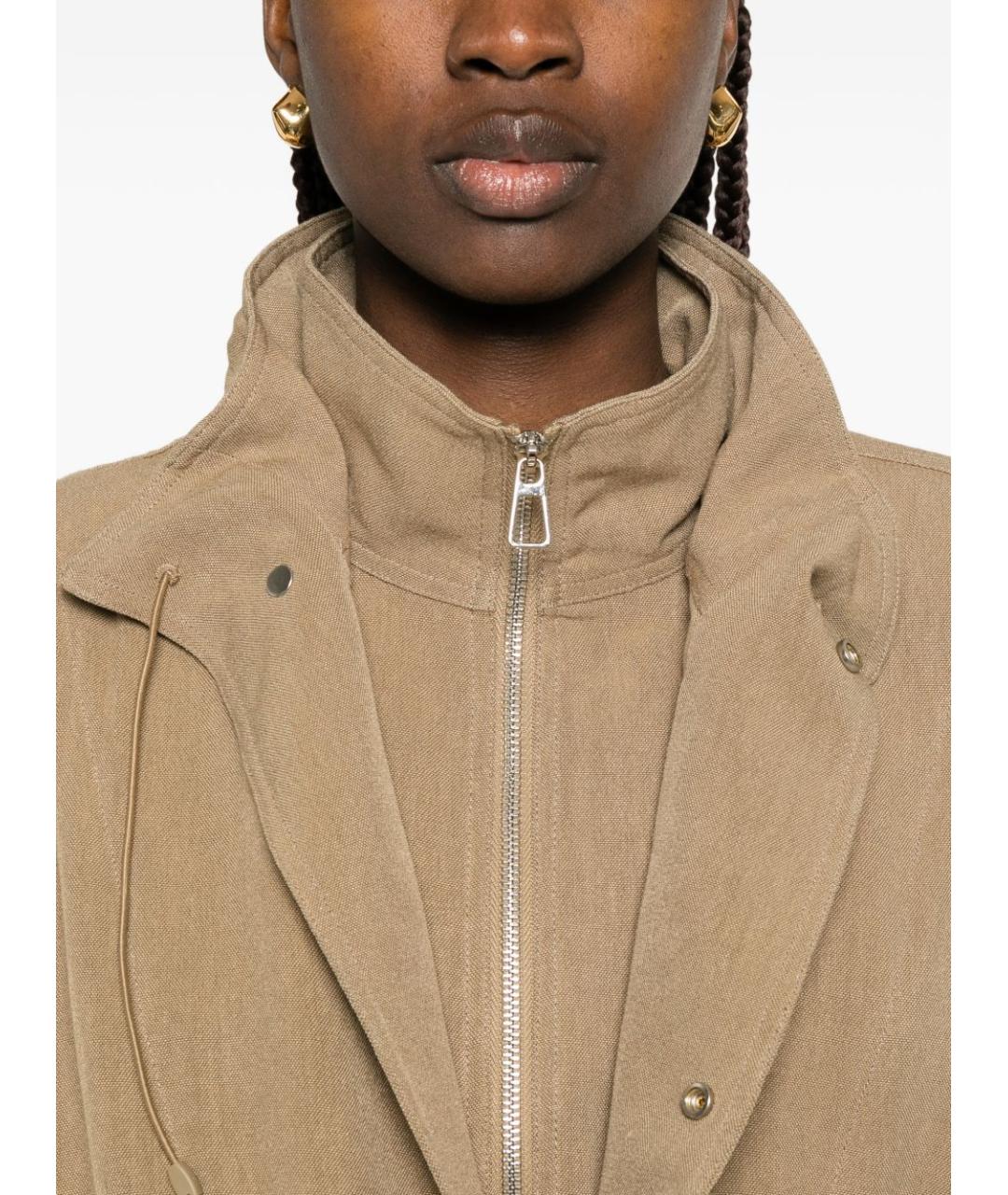 THE FRANKIE SHOP Бежевый вискозный комбинезон, фото 2