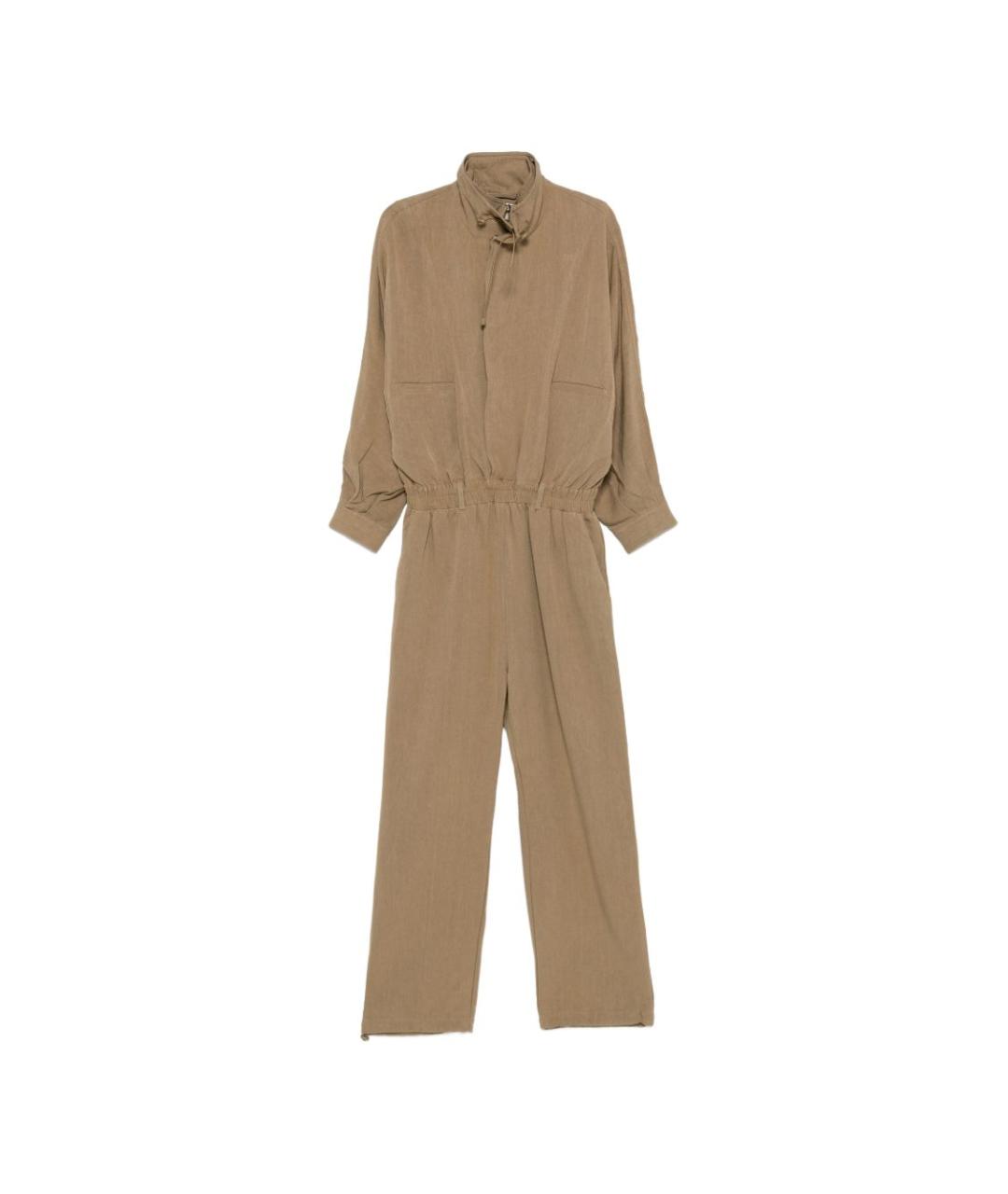 THE FRANKIE SHOP Бежевый вискозный комбинезон, фото 1