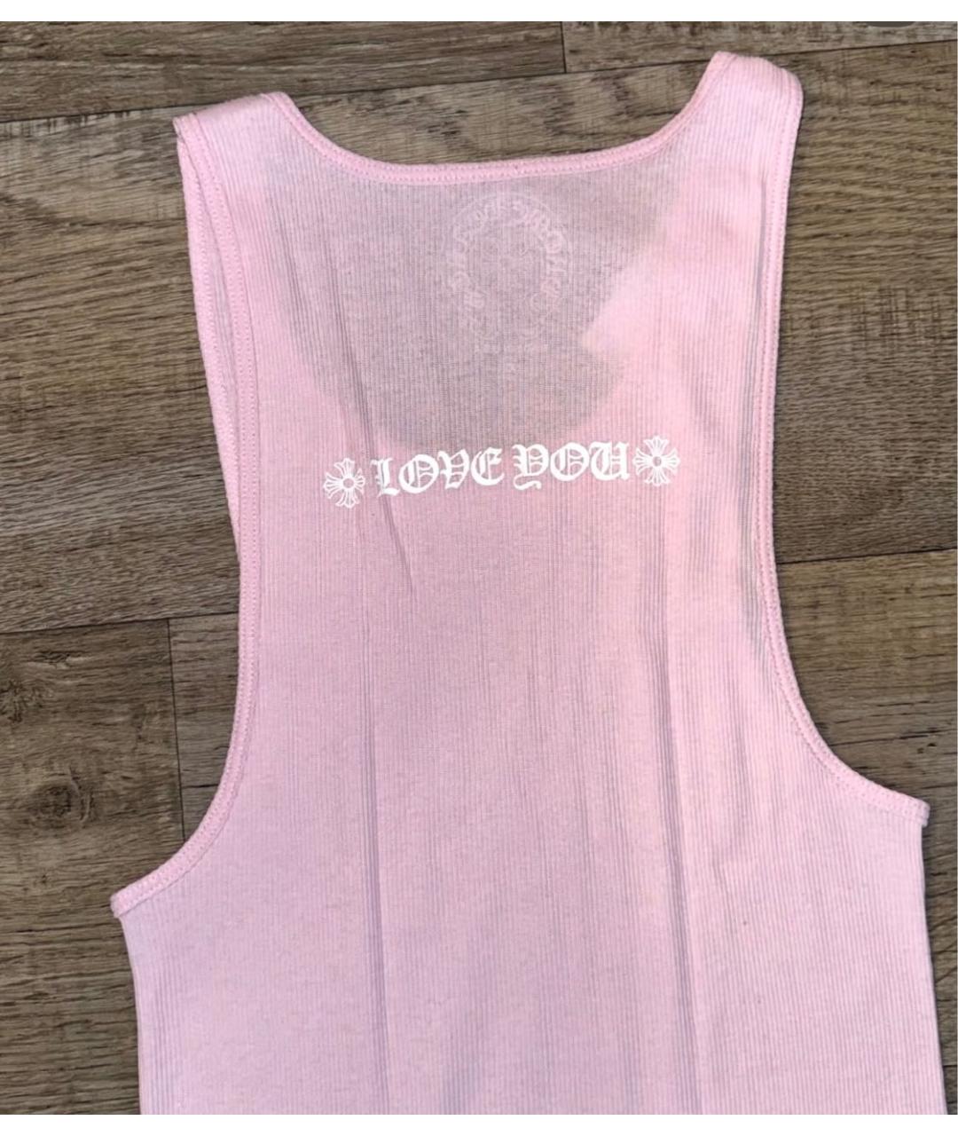 CHROME HEARTS Розовая майка, фото 3