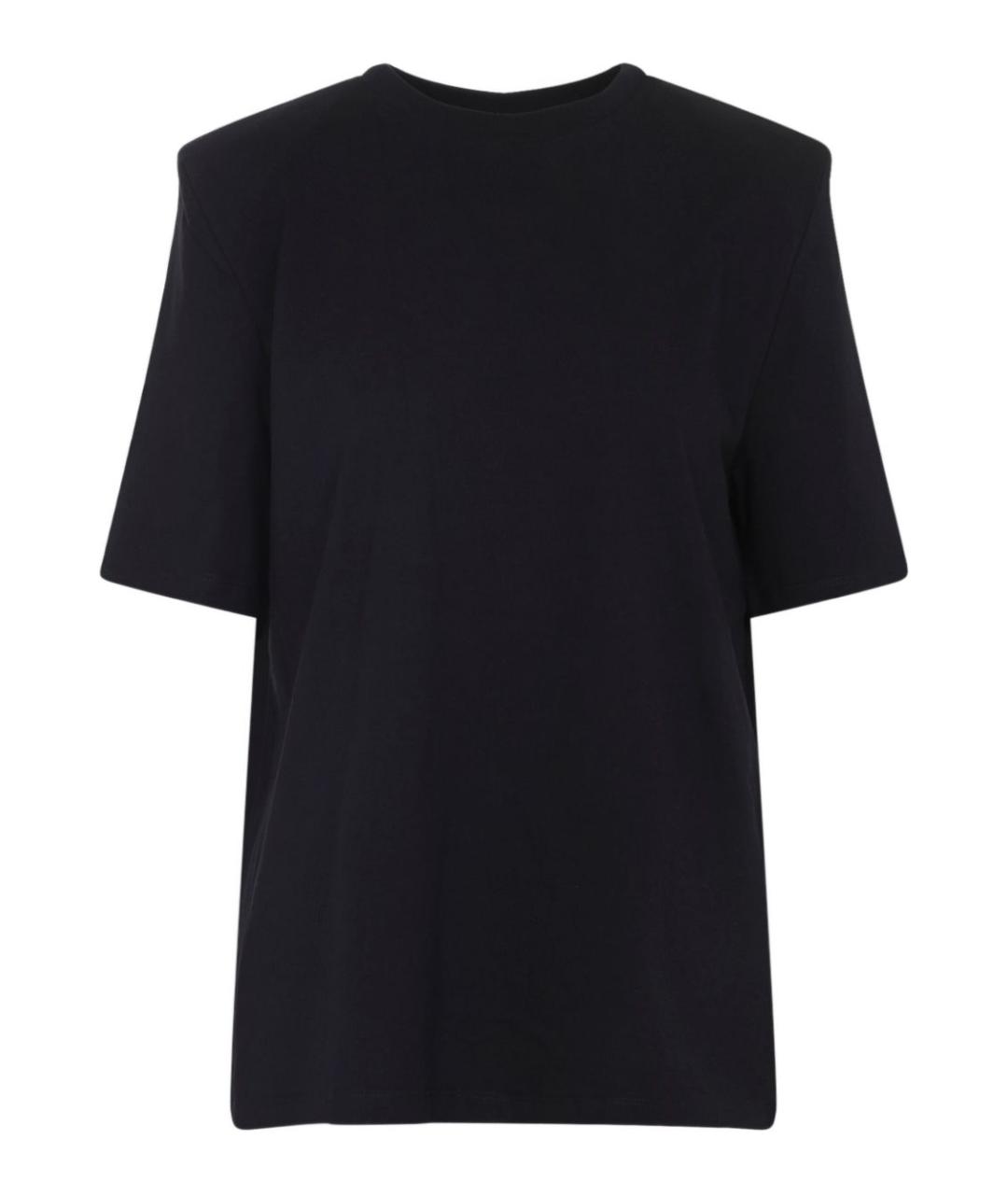 THE FRANKIE SHOP Черная хлопковая футболка, фото 1