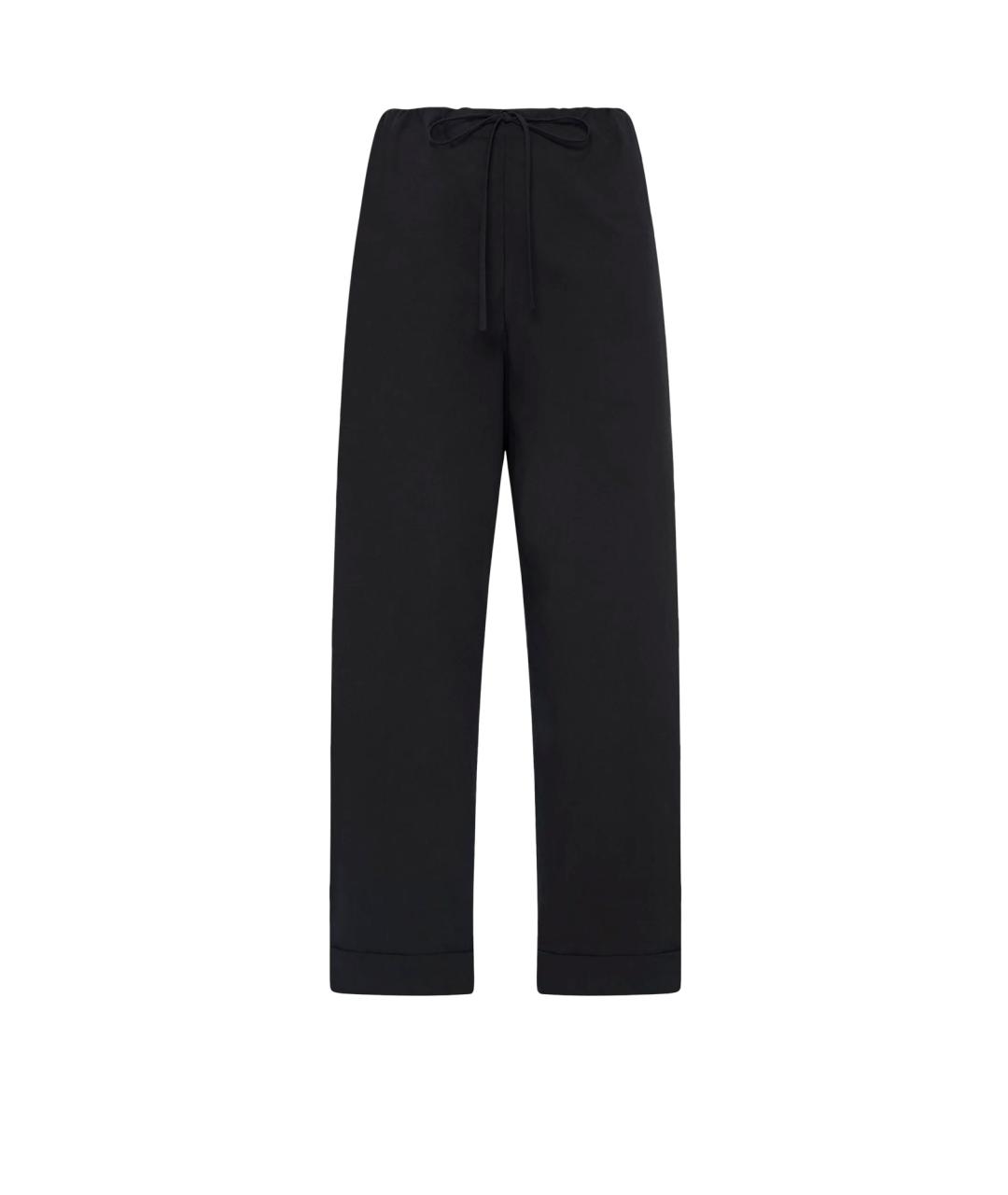 THE ROW Черные хлопковые прямые брюки, фото 1