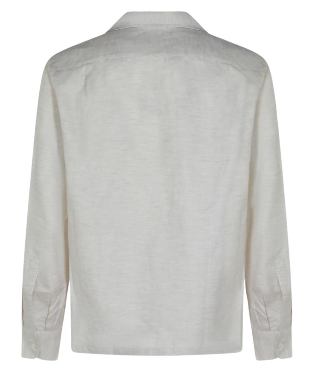 LARDINI Белая кэжуал рубашка, фото 2