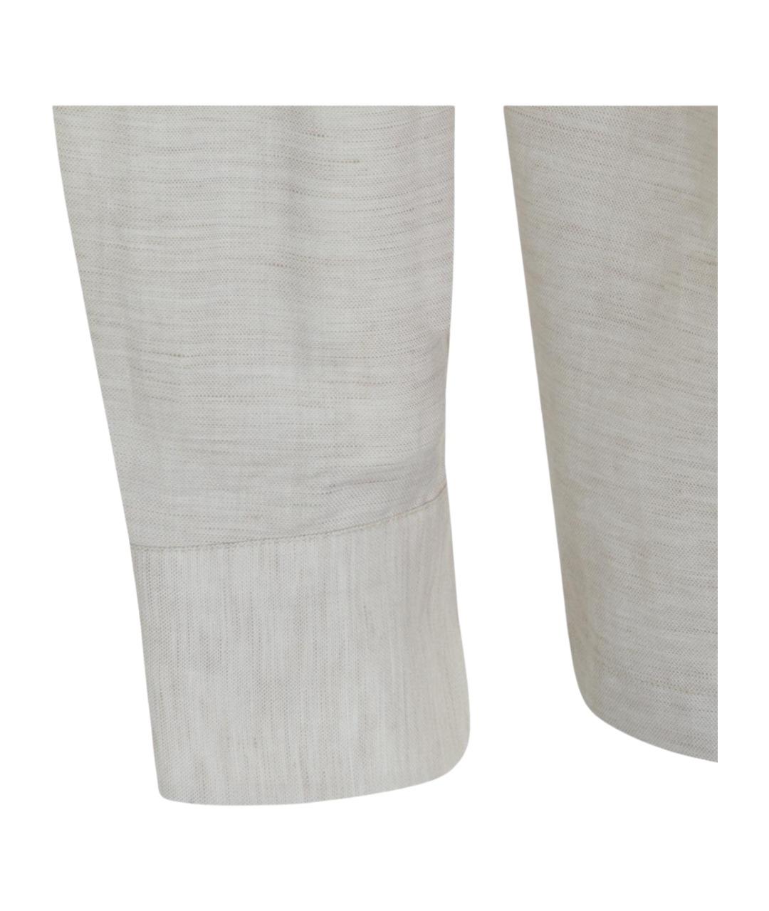 LARDINI Белая кэжуал рубашка, фото 4