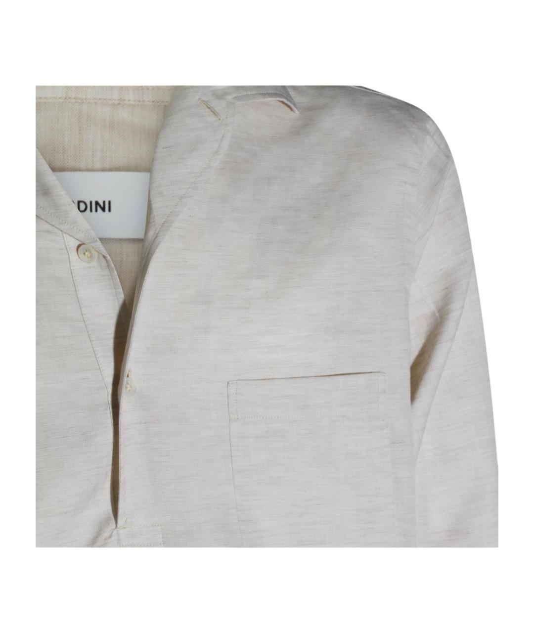 LARDINI Белая кэжуал рубашка, фото 3