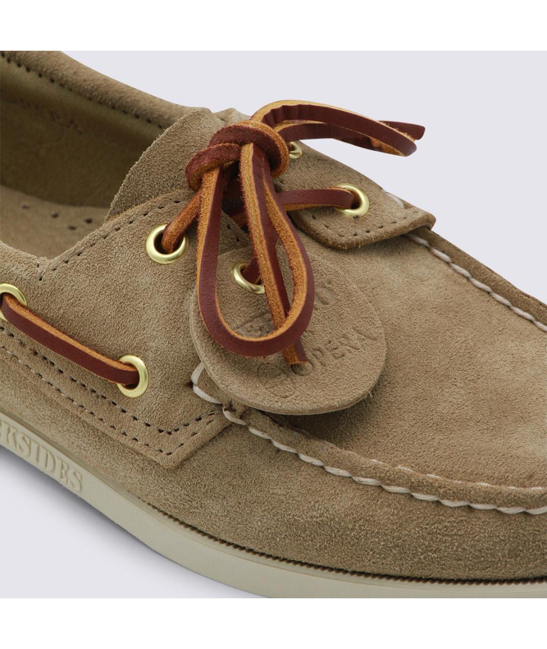 SEBAGO Бежевые замшевые лоферы, фото 4